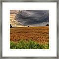 Storm Over Golden Grain Framed Print