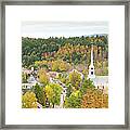 Stowe, Vermont Aerial Framed Print