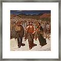 Stream Of People La Fiumana Framed Print