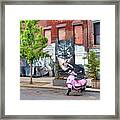 Street In Williamsburg Brooklyn Framed Print