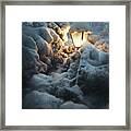 Streetlamp In The Snow Framed Print
