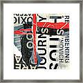 Subtext No. 2 Collage Art Framed Print