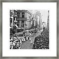 Suffragette Parade Framed Print