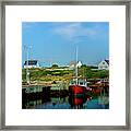 Summer In Peggy's Cove Framed Print