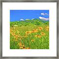 Summer Meadow, Stylized Framed Print