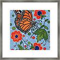 Summer Monarch Butterfly Framed Print