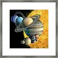 Sun And Its Planets Framed Print