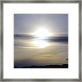 Sun Reflections In The Winter Sky Framed Print