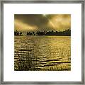 Sunbeam On Lost Lake Framed Print