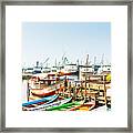 Sunda Kelapa Old Harbour  With Fishing Framed Print