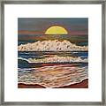 Beach Sunset Framed Print