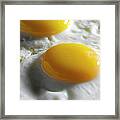 Sunny Side Up Fried Eggs Framed Print