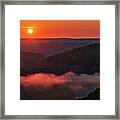 Sunrise At Letchworth State Park In New York Framed Print
