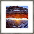 Sunrise At Mesa Arch, Canyonlands Np, Ut Framed Print