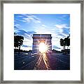 Sunrise At The Arc De Triomphe Framed Print