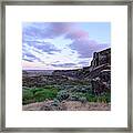 Sunrise In The Ancient Lakes Framed Print