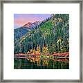 Sunrise In The Canyon Framed Print