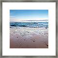 Sunrise On A Remote Cornish Beach Framed Print
