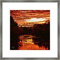 Sunrise On The Haw River Framed Print