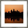 Sunrise Over Angkor Wat, Cambodia Framed Print