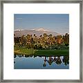 Sunrise Over Desert Golf Resort Framed Print