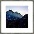 Sunrise Through The Cracks Washington Pass Framed Print