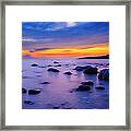 Sunset At Christian Island C-style Framed Print