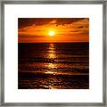 Sunset At St. Pete Beach In Florida Framed Print