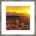 Sunset At Ten Bits Ranch Framed Print