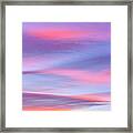 Sunset Cirrus Clouds, Patagonia Framed Print