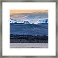 Sunset Glow Over Washington Framed Print