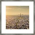 Sunset In Paris Framed Print