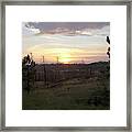 Sunset In The Black Hills Framed Print