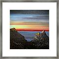 Sunset Mountain Framed Print