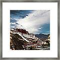 Sunset Of Potala Palace In Lhasa Framed Print