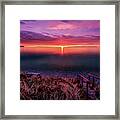 Sunset On Good Harbor Bay Framed Print