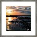 Sunset On Morelands Beach Framed Print