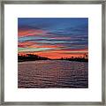 Sunset On The Canal Two Framed Print