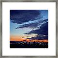 Sunset Over Austin Framed Print