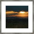Sunset Over Bozeman Framed Print