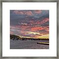 Sunset Over Fish Creek Framed Print