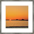Sunset Over Sunset Bay, Oregon 4 Framed Print