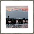 Sunset Pier Framed Print