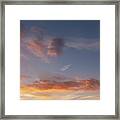 Sunset Sky And Pink Clouds 428 Framed Print