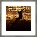 Sunset Surfer 5159 Framed Print