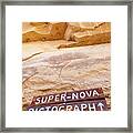 Supernova Pictograph Framed Print