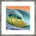 Surf Into The Sunset Framed Print