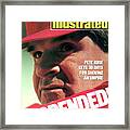 Suspended Pete Rose Gets 30 Days For Shoving An Umpire Sports Illustrated Cover Framed Print