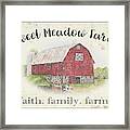 Sweet Meadow Farm A Framed Print