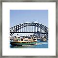 Sydney Harbour Bridge And City Skyline Framed Print